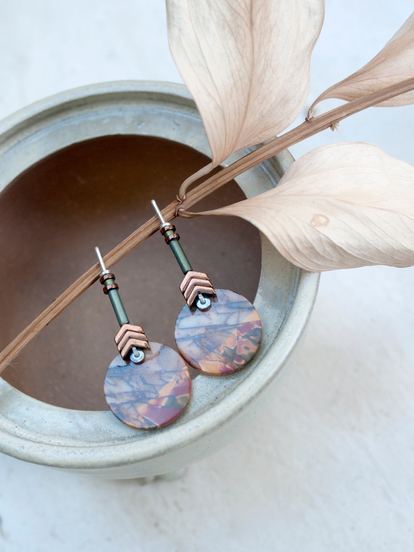 Red Creek Simple Circle Drop Earrings #5