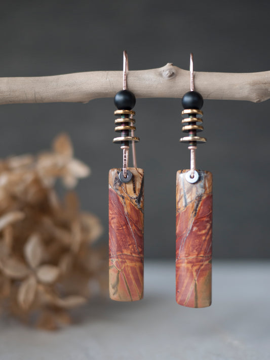 Picasso Jasper Drop Earrings