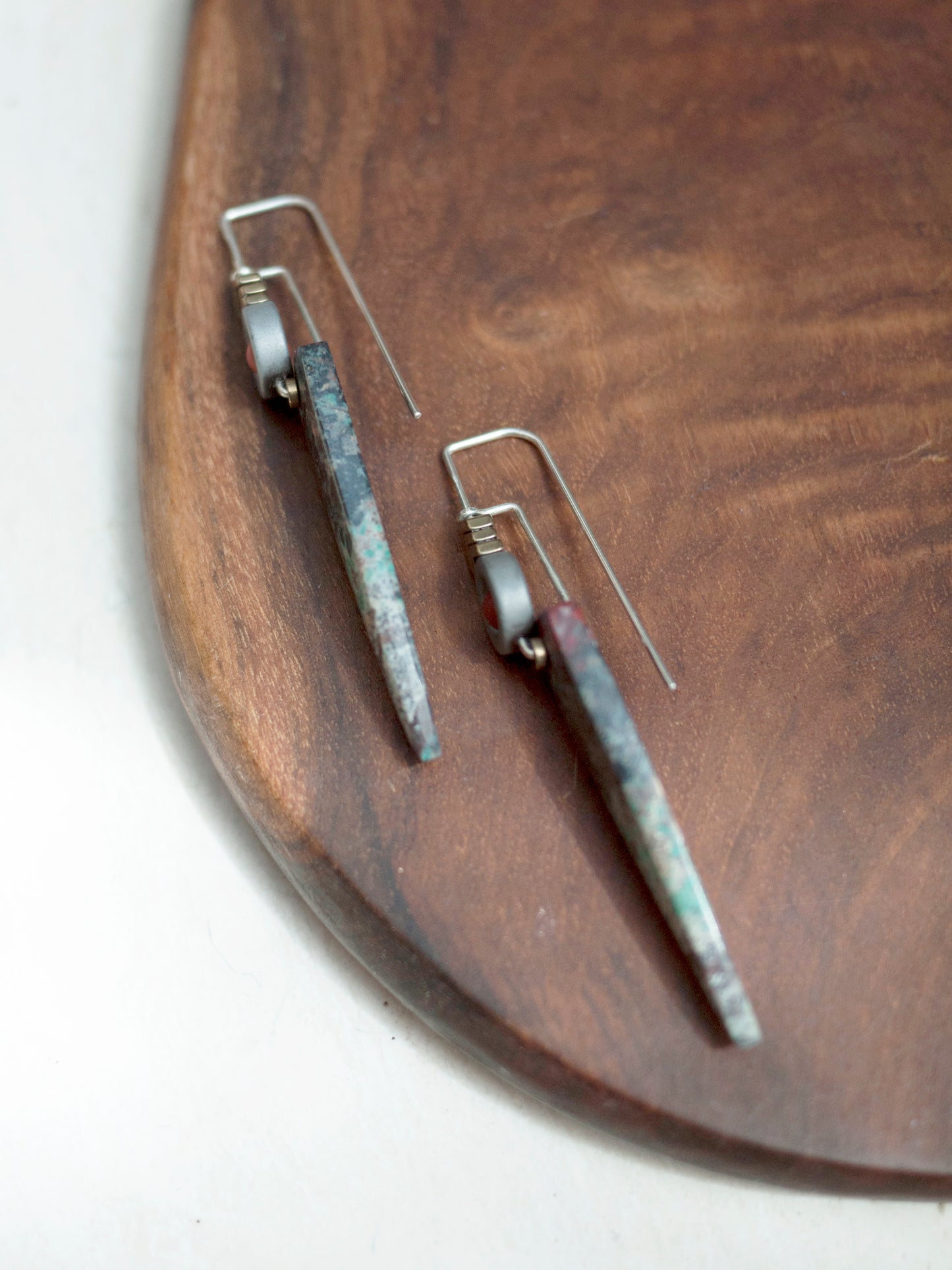 Sonora Sunrise Chrysocolla Spear Drop Earrings