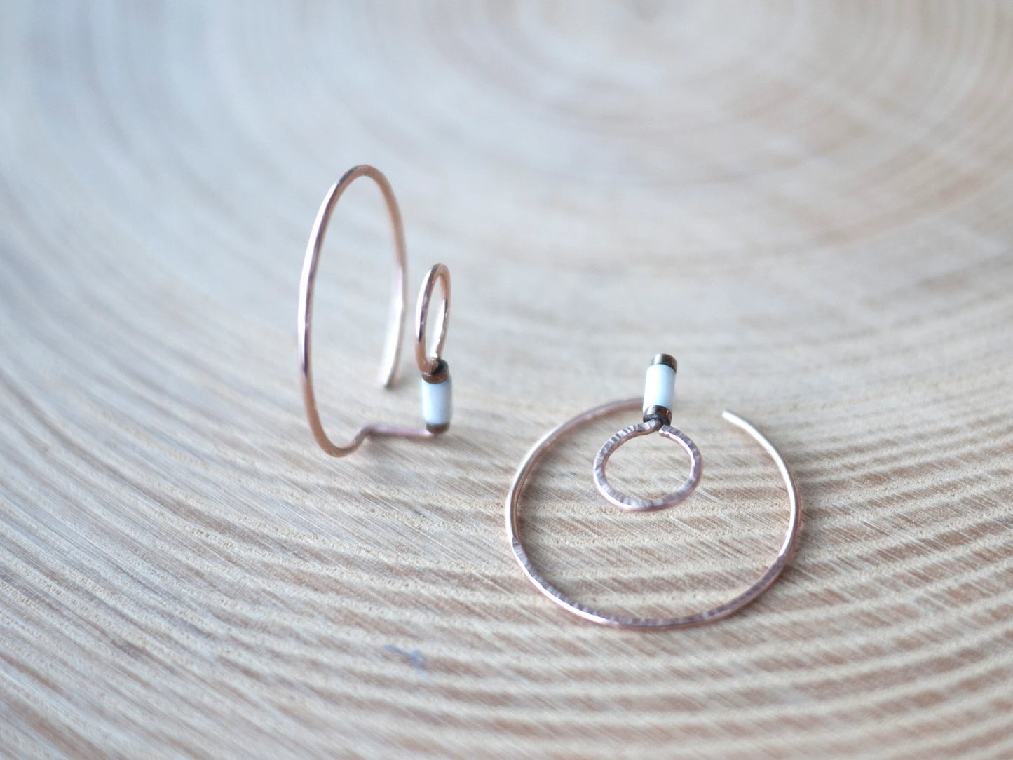 Minimalistic Double Hoop Ear Jackets